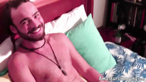 ”Shaft measuring masturbation action with amateur jocks”