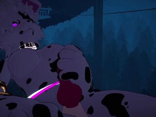 VERY Vocal Puppygirl Strokes Her Gock :three (VRC Yiff Shemale hentai Solo)