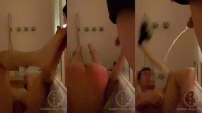 dared to pee on my naked roommate who gets hard
