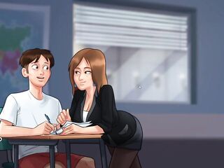 Cumming in French Vagina - Visual Novel Gameplay