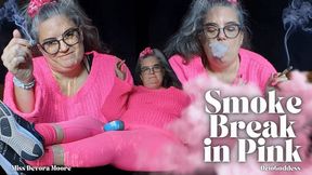 Smoke Break in Pink: OctoGoddess Lo-Fi Smoking in Pink Leggings, Sweater, Socks Ignore POV wmv Version