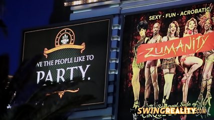 Swinger couple experiences for the first time a hot orgy