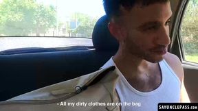 Leo Giok fucks his passenger Talex Madriz for sniffing his undies