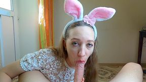 sexy amateur bunny gives blowjob and sucks the soul out of older man! amazing deepthroat & throatpie! pov cum in mouth! active full homemade porn by nata sweet