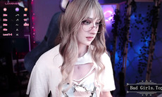 Very cute skinny blonde anime teen web show