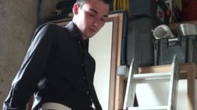 Young worker used by his boss at work