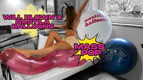 bursting WB & nastila balloons