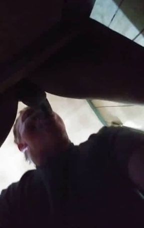 Working on some Black Dick with the underneath camera angle