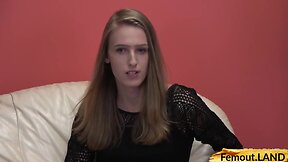 Amateurish blond trap shows off his bumhole