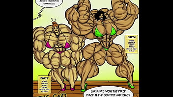 Stacy vs Carla Female muscle growth battle