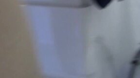 Muscular amateur jock shows off his abs in the shower