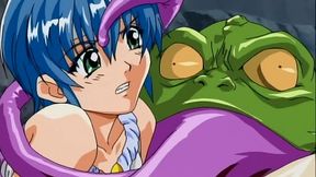 Words Worth Gaiden 1 - Horse man licks the pussy of tied up anime warrior girl