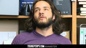 YoungPerps - Handsome guard fucks lucky long-haired dude