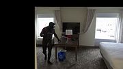 jerking off in front of two hotel windows