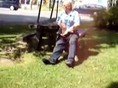 Old Man Jerks In The Park