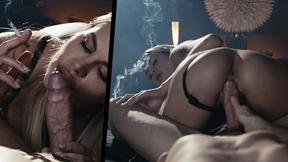 ”Hot Mistress Tasting Cum Straight From Her Snatch While Smoking - Zlata Shine Smoke Cigarette Fetish”