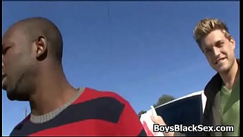 White Sexy Gay Teen Boy Enjoy Big Black Cock 13