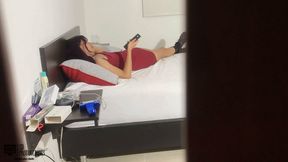 I Enter the Room Very Horny and I Fuck My Bitchy Stepsister