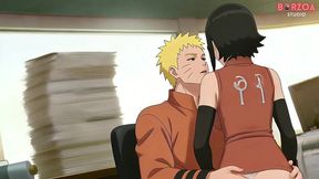 naruto let his clone fuck sakura s daughter sarada, hard fuck and creampie (part 2) (uncensored hentai)