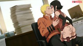 naruto let his clone fuck sakura s daughter sarada, hard fuck and creampie (part 2) (uncensored hentai)