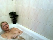 A mature dirty BBW slut washes her fucking mud in the shower, sucks a dick to the Master & so on ))