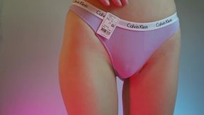 Calvin Klein Thong Panties Lingerie Try-on Haul