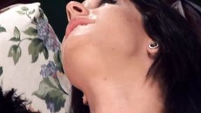Dark-haired seductress rides massive cock&#x1F32D; with skilled moves &mdash;  dripping with lust
