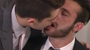 TheGayOffice.com - Twink Jacob Ladder in a suit anal sex