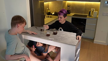 Twink Friends Had a Coffee Break and It Turned Into the Blowjob Under Table