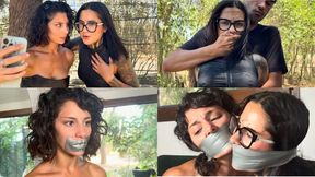 Bondage Trap Tape for the Bounty Hunters - Mayla and Roxy