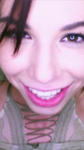 Aidra Fox POV blowjob and cum swallow