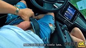 Debt4k. he came for the payment - she just jizz