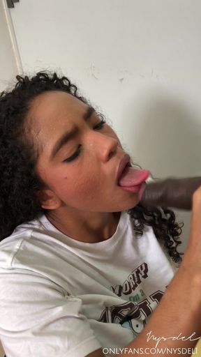 Cheating Girlfriend Secretly Gives Blowjob to Her Boyfriend's Best Friend -amateur Couple- Nysdel