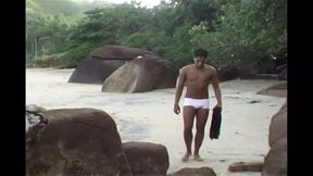 Hot Brazilian Latino Twinks in Raw Fuck on the Beach