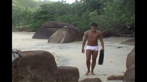 Hot Brazilian Latino Twinks in Raw Fuck on the Beach