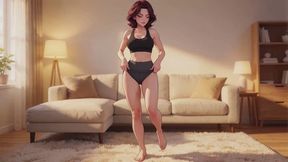 Chastity Stories #16B: Locked and Worthless Beneath My Yoga Shorts (Animated)