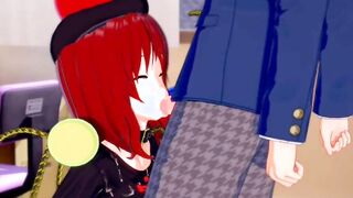 [Eroge Koikatsu ] Touhou Hecatia Lapis Lazuli grind her breasts H 3DCG Huge Tits Animated Movie (Touhou Project) [Hentai Game