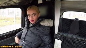 Cabdriver MILF in stockings fucked outdoor by military man porn (Cherry Kiss)