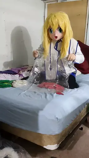 Kigurumi PVC Cosplay Breathplay test