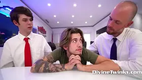 Dakota Lovell's Church Fantasy Fulfilled by Priests in Hot Threesome Anal Action