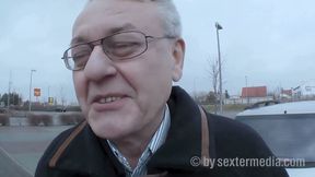 Grandpa Fucks and Pisses Blonde Three-hole Mre