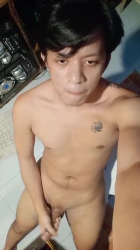 Cute Asia Twink Wanking - Studio Scene