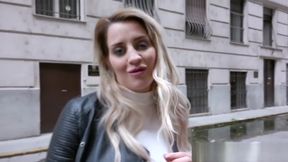 Euro Blonde In Mini Skirt Banged For Money