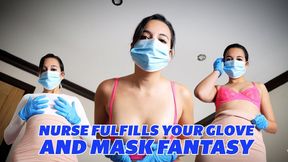 Nurse Fulfills Your Glove And Mask Fantasy