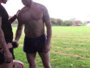 Rugby fucking on the pitch