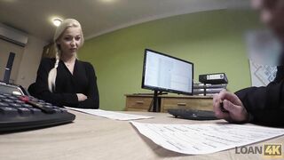 LOAN4K. Talented Realtor Karol has to Fuck Manager for a Credit