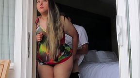 Getting caught fucking in the balcony!! (Beach view)
