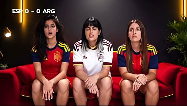 Las MujeresAI: Las reacci&oacute_n del partido final del Mundial 2026 entre Espa&ntilde_a y Argentina. (IA)