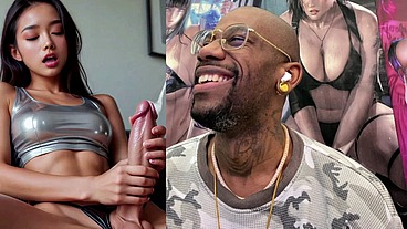 Delicious Petite Transgender Asian Teen Girl Jerking Off And Cumming By Herself, AI Generated