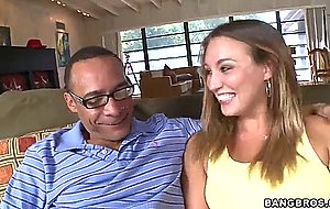 Stacey Hopkins takes enormous cock